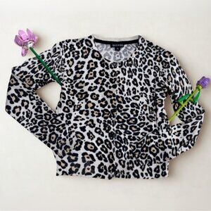 George Animal Print Knit Sweater